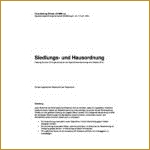 Siedlungs- und Hausordnung Zillwald